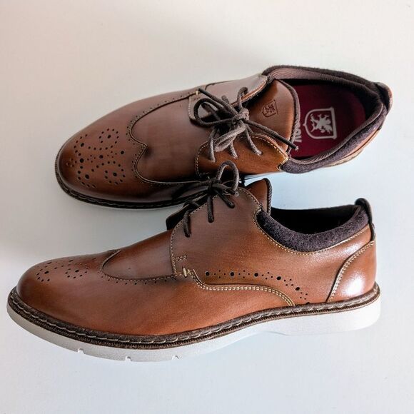 Stacey Adam's Austin Wingtip lace up Oxford shoe Boys 6 - Picture 2 of 8